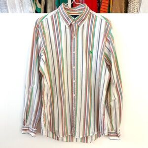 Ralph Lauren Custom Fit Button Down Large